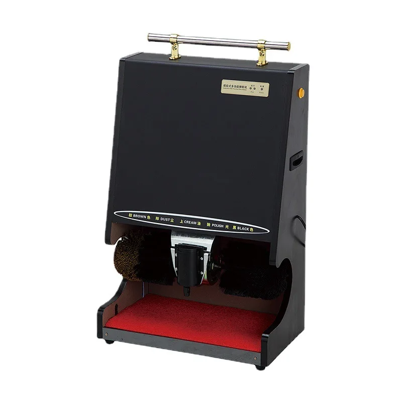Hotel Supply Automatic Shoe Shine Polisher Machine Commercial Stainless Steel Electric Shoe Cleaner Polishing Equipment