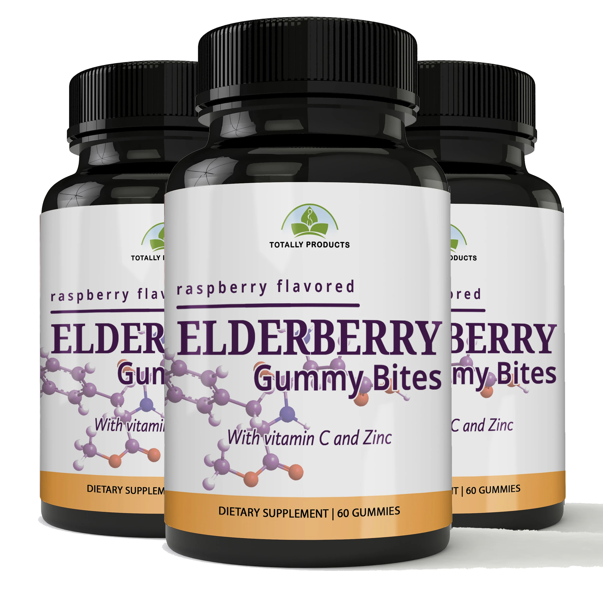 Widely Selling Health Supplement Elderberry Gummy Bites 60 Gummies