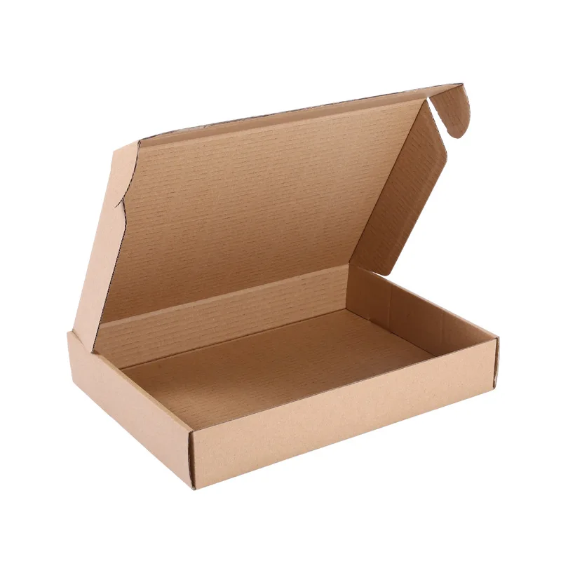 Custom Logo Printed Paper Packaging Box Corrugated Cardboard Die Cut Kraft Mailer Shipping Mailing Box