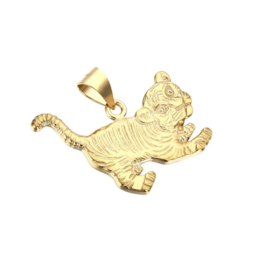 Forever Star High-End Quality Genuine Jadeite Jade Gold White Shell Imperial Green Icy Jadeite Pendant Charms Animal