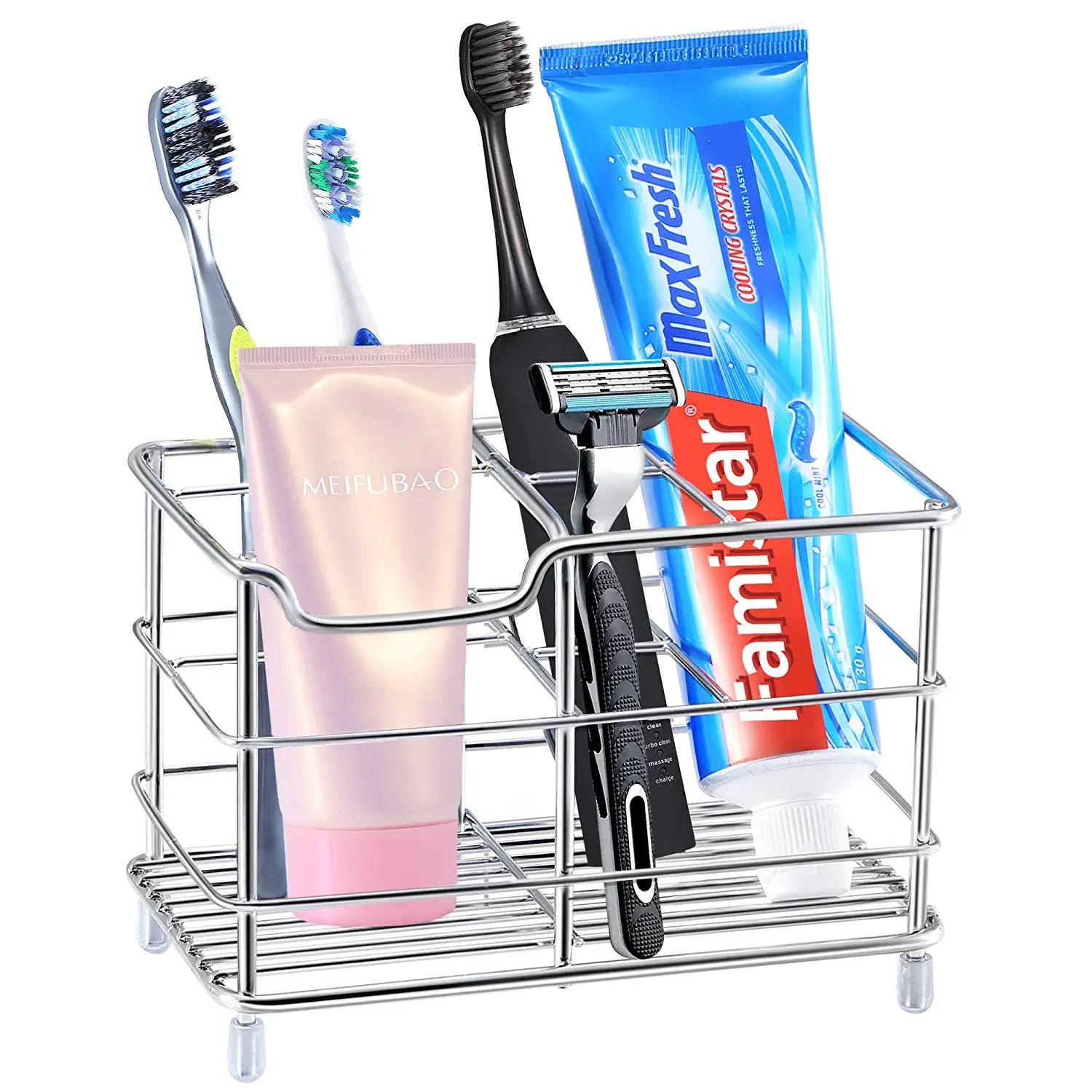 Simple Look Toothbrush holder Round toothbrush stand organizer Metal tooth Brush holder For Home Hotel Bathroom Usage