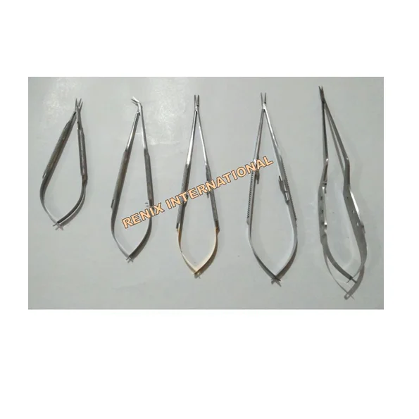 Yasargil Micro Scissors Bayonet / Cardiovascular Spring Action Scissor