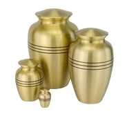 Cremation Memorial Metal Urns Burial Container Cremation Memorial Container Jar Pot Metal Urns