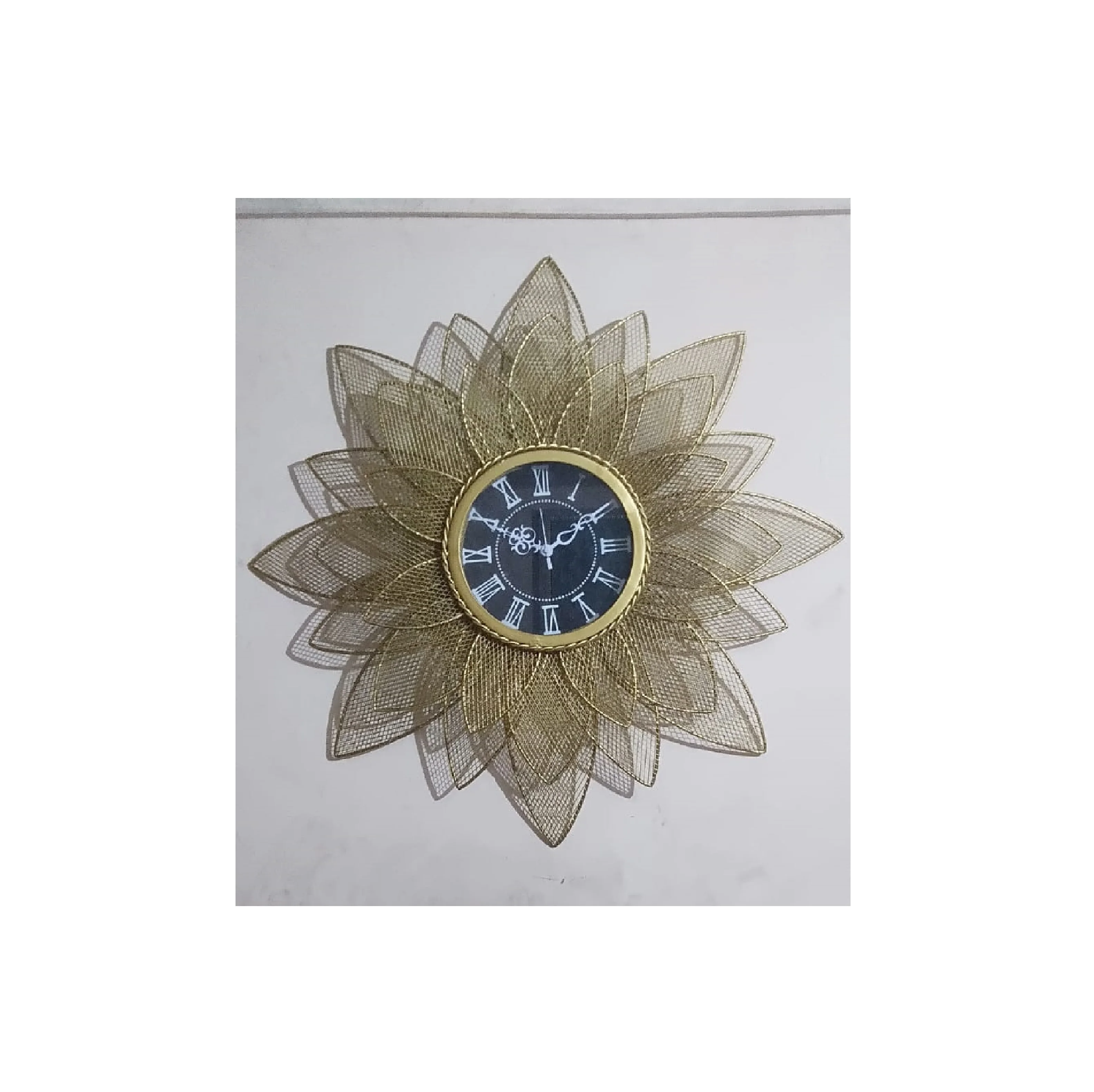 Metal Unique Design Circle Multi Color Numeral Universe Time Wall Clock Decor Living Room Office & Bedroom Wall Decorative Clock