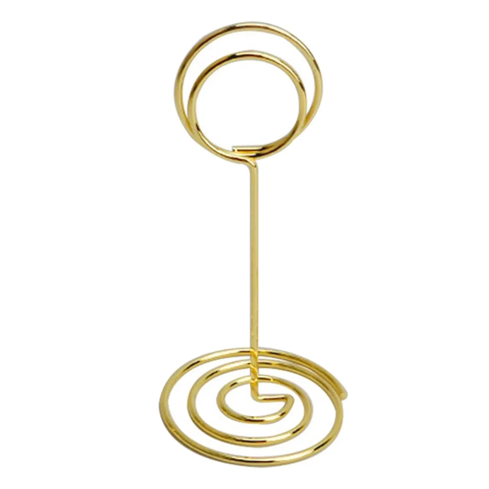 Most selling product metal name clip holder stand restaurant dinner table decorative item gold shiny polished