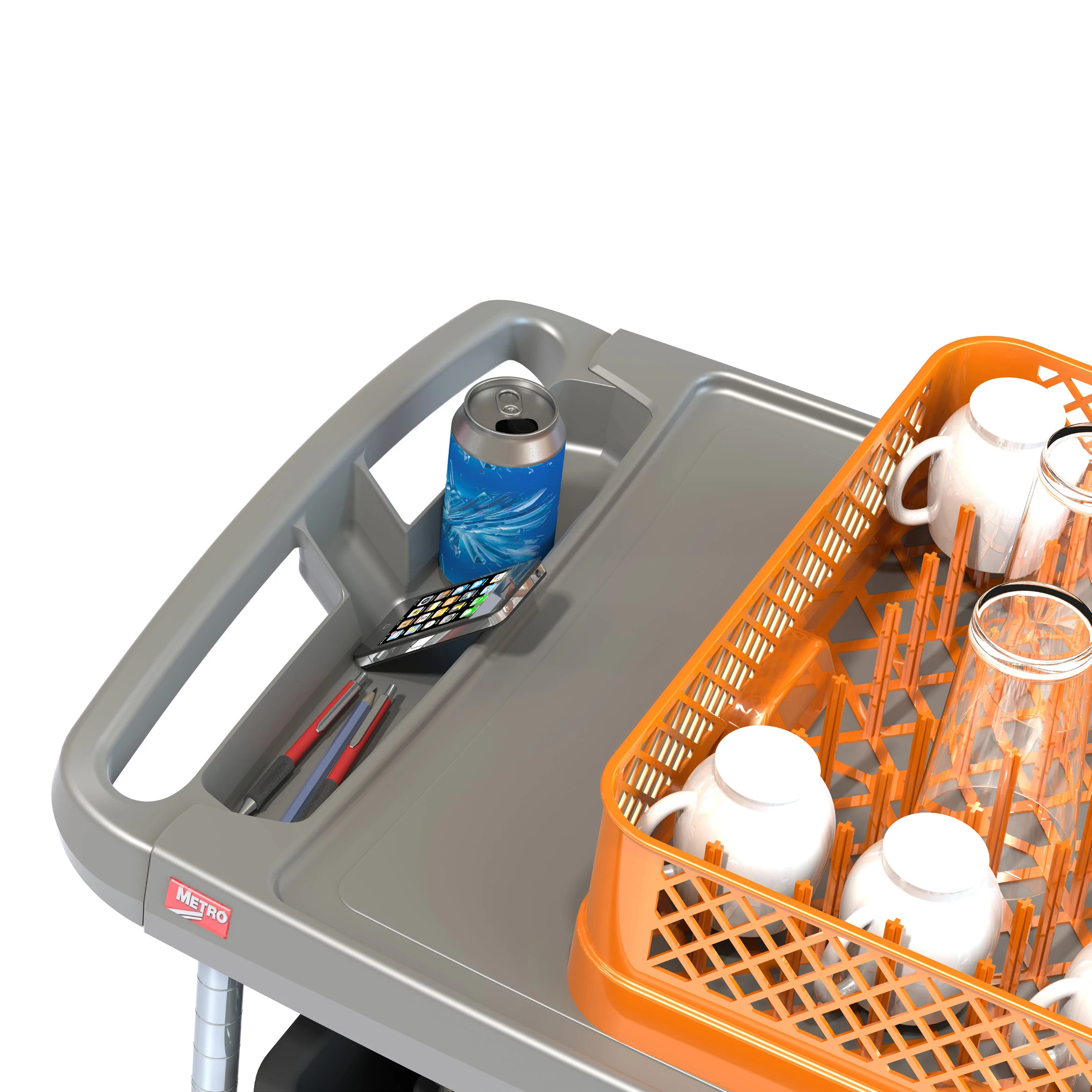 Top Grade Metro Shelves myCart Series 2-Shelf and 3-Shelf Utility Carts with Customized Multiple Layers