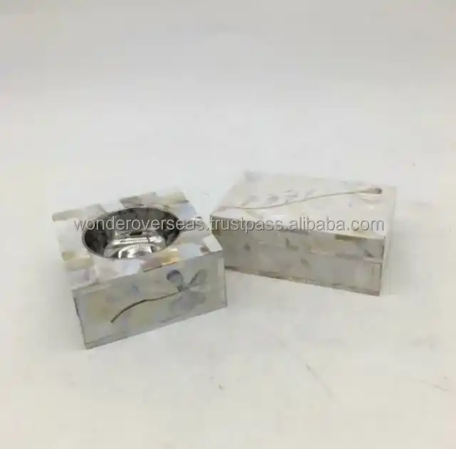 Modern Mother Of Pearl Inlay Bakhoor Trendy Bone Inlay Bakhoor Burner Latest Mabkhara Resin Incense Burner BY WONDER OVERSEAS