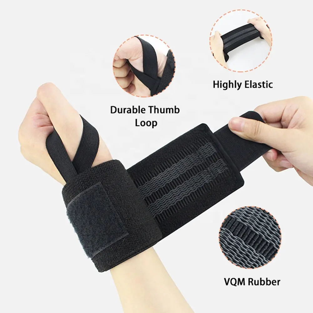 Gym Fitness Powerlifting Weight Lifting Wrist Wraps For Heavy Weightlifting Workout