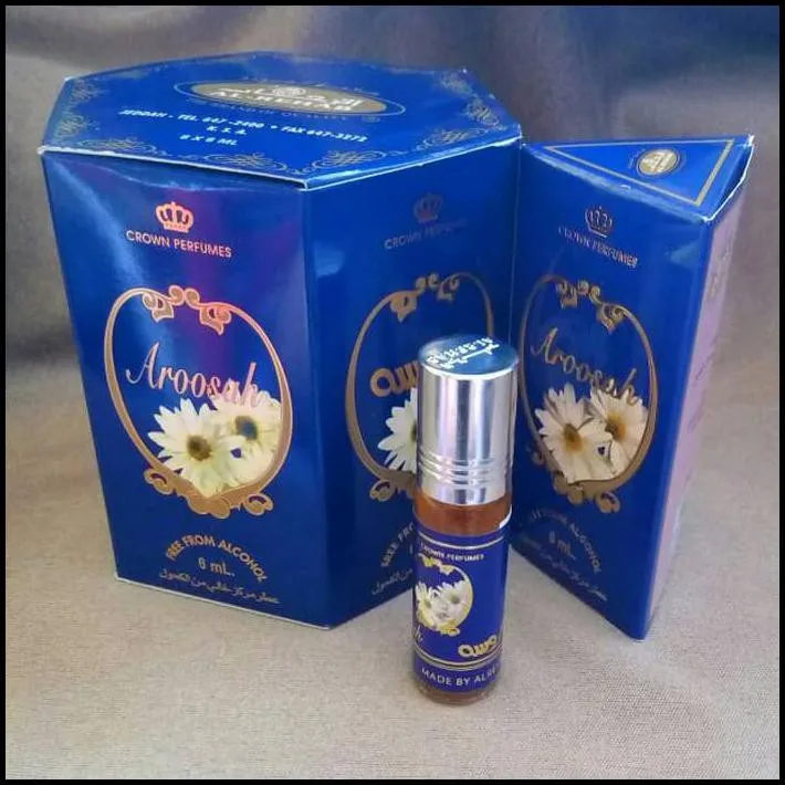 Oil Perfume AROOSAH fragrance by AL REHAB 6 ML 100% Oil Unisex Dubai perfumes Alcohol-free