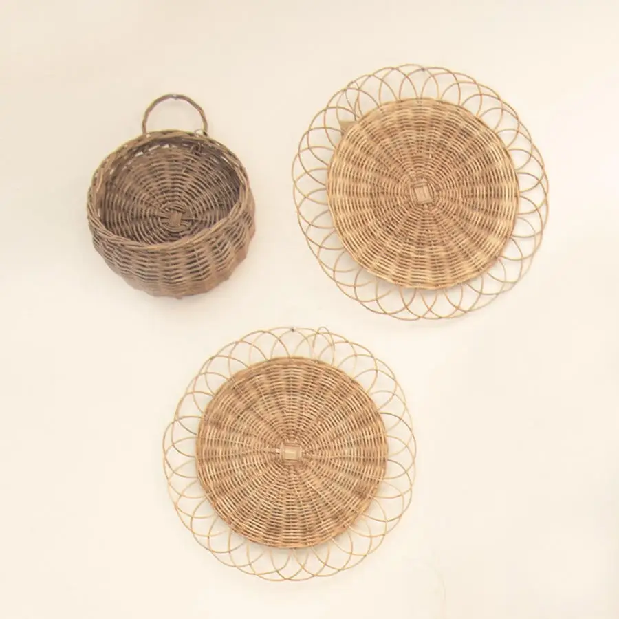 Handmade Rattan Placemat/ Wall Decor For Home, Wedding, Garden Decoration Wholesale Handicraft Vietnam