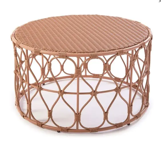 Top choice attractive roomy natural handmade rattan combine wood coffe table for living room furniture wholesale from India