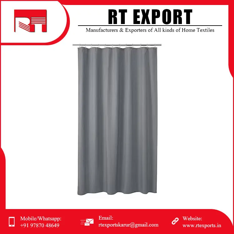 Top Quality Designer Shower Curtain Customized New Pattern 100% Cotton Shower Curtain for Sale