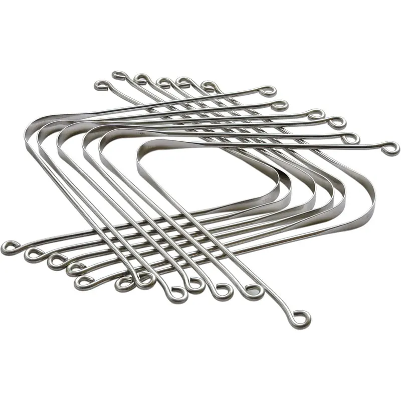 Набор из 12 скребков для языка высококачественной нержавеющей стали