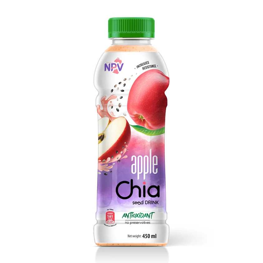 Wholesale Supplier Basil Seed Drink With Lychee Juice Free Sample 290ml Glass Bottle Basil Seed Drink High Quality