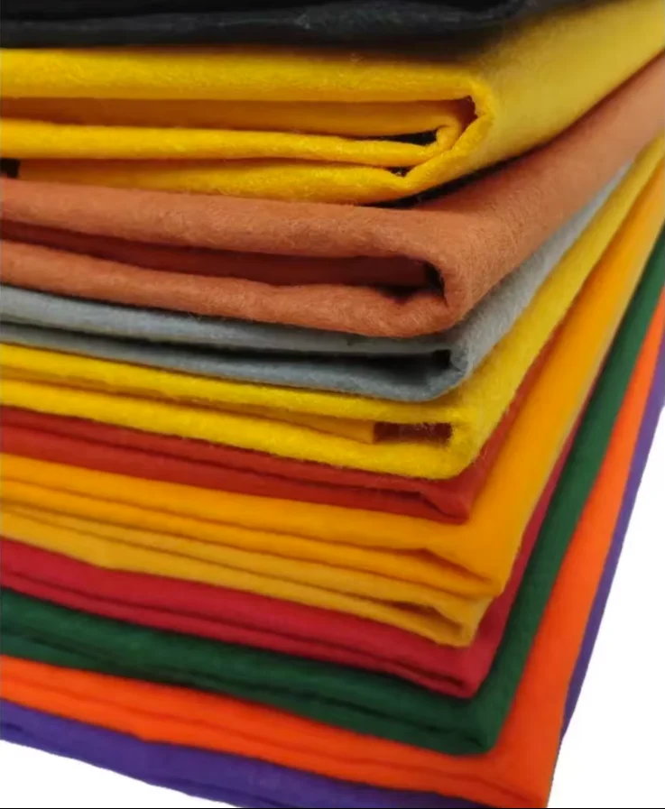 Colorful needle punched nonwoven felt carpet felt roll needle punched non-woven for handcraft