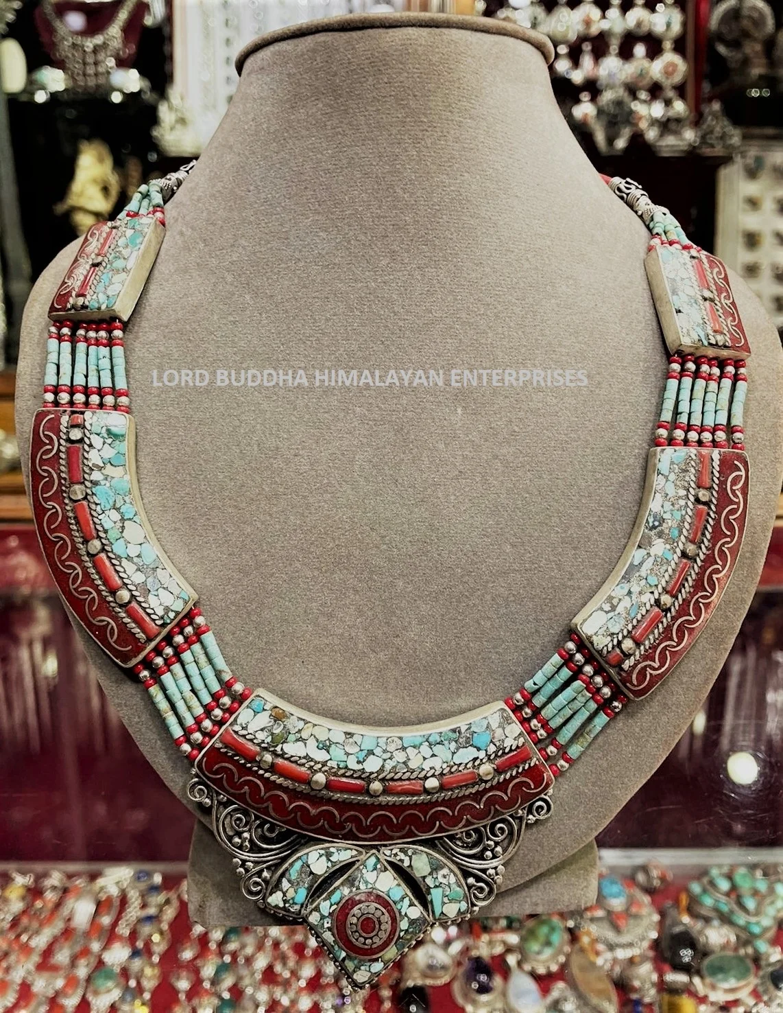 High Quality Trendy Sterling Silver Necklace Jewellery Made in Nepal