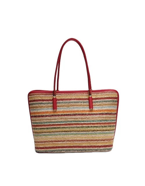 Women Shoulder Bag Color Suitable For Four Seasons Special Wicker Knitted Fabric Wholesale From Turkey Piece Premium Quality