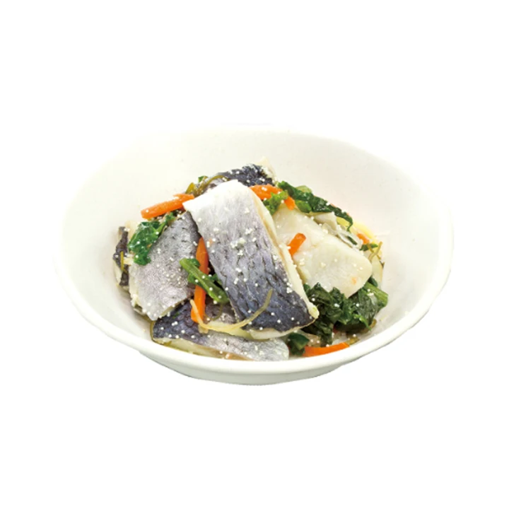 Освежающая кислая сладкая рыба из морепродуктов Вкусные цветы рапса сельдь