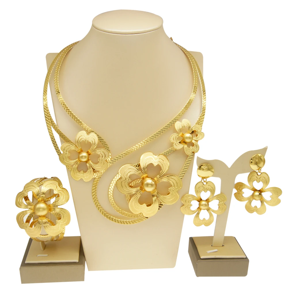 Zhuerrui горячая Распродажа бразильский Золотой Дельфин Дизайнерские Ювелирные наборы женские аксессуары ожерелье подарок на день Святого Валентина NH00050