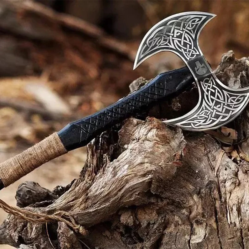 Double Sided Carbon Steel New Design Professional 2022 High Quality Axe Hand Made Cheap Price Axe