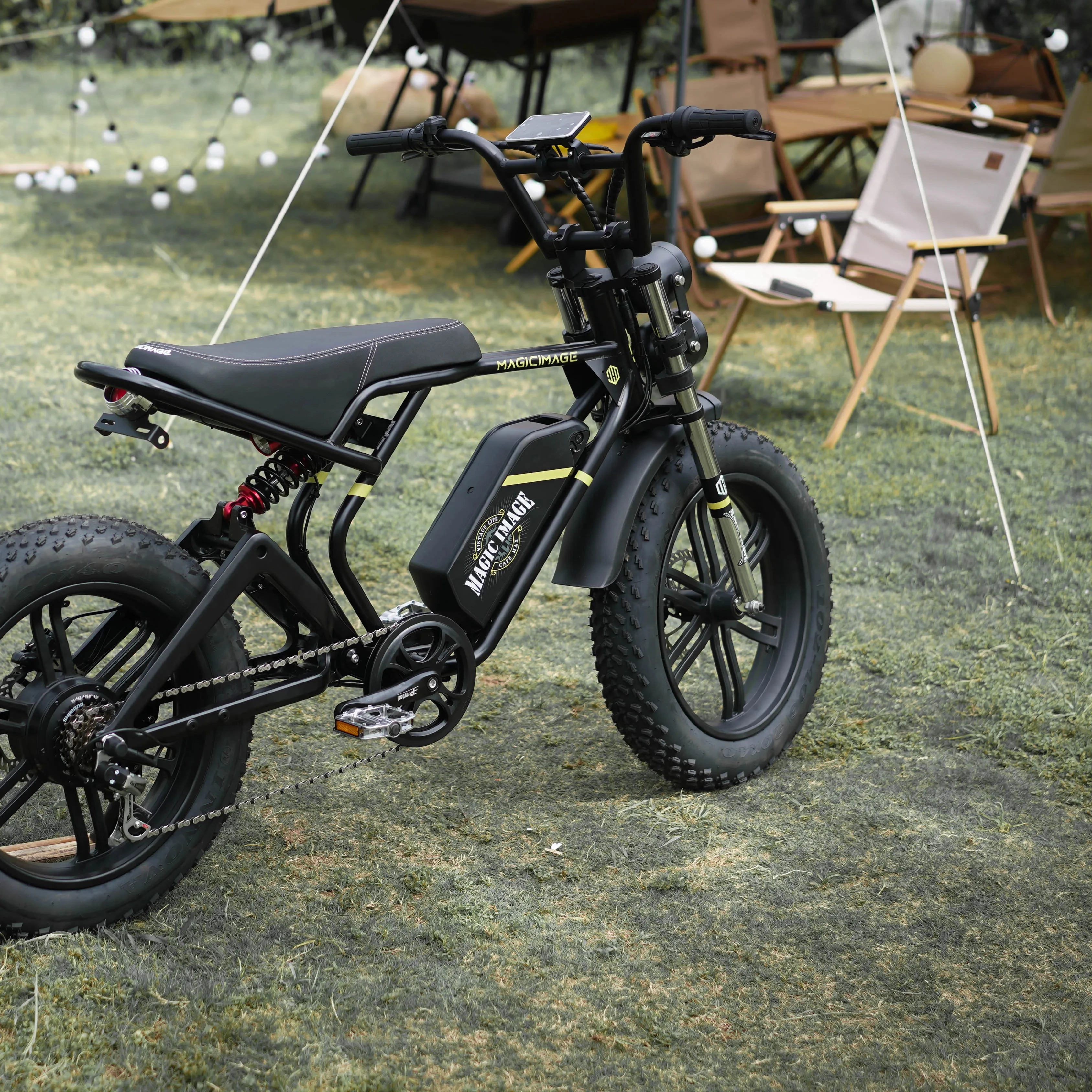 Chrome Molybdenum Steel Café Racer Super73 Fat E bikes 20-Inch Electric Fatbike and Fetbike