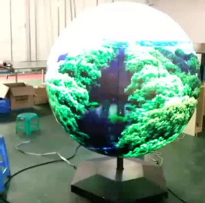 Внутренний диаметр 1 м Сфера 360 градусов 3d светодиодный видео экран