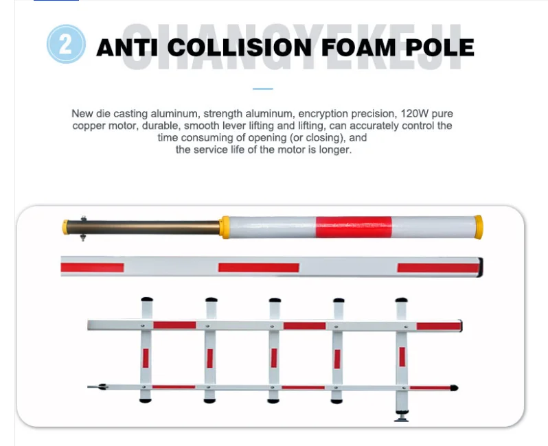 Automatic Safety Advertising Boom Barrier Gate with LED