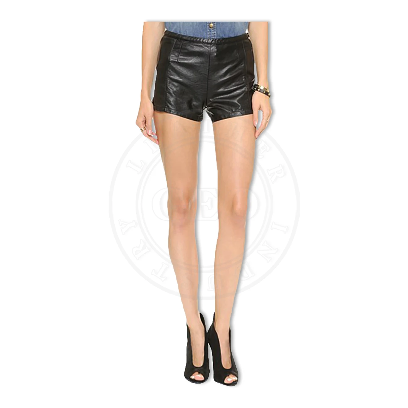 Genuine Suede Leather New Arrival Season Sheep Skin Shorts For Women