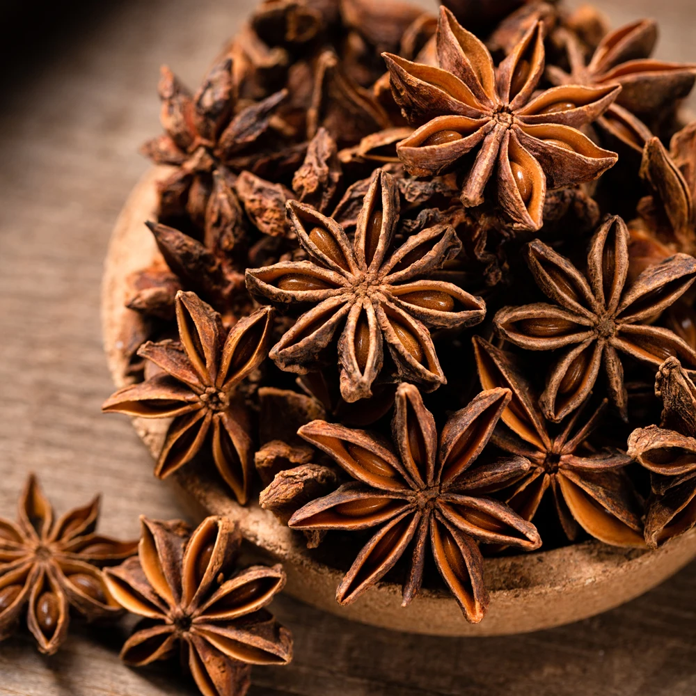 Product made in Vietnam 100% Organic Direct Factory Supplies Spring Star Anise Authentic Spices For Seasonings & Condiments