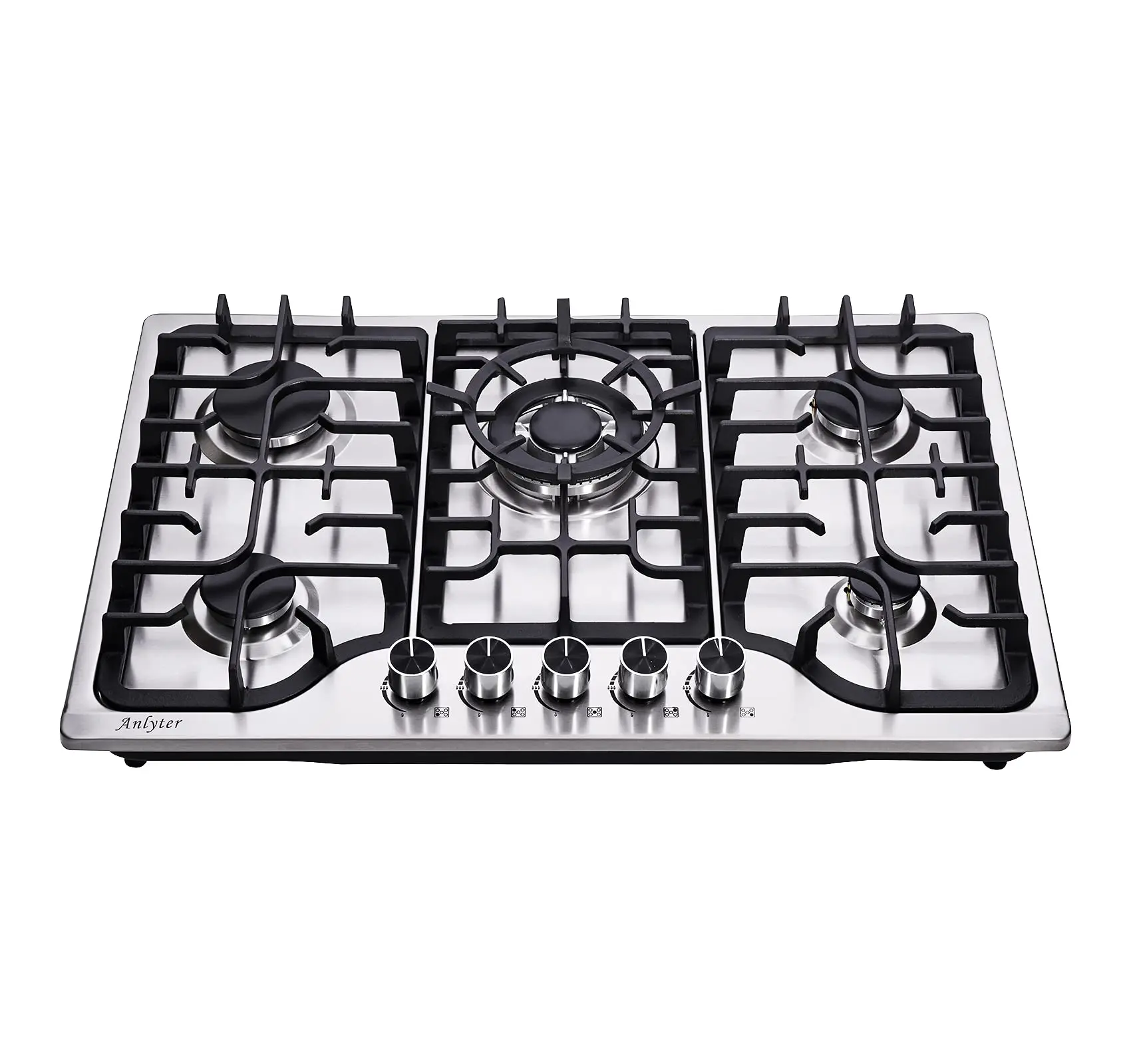 Gas hob manufacturers 5 burner gas stove LPG/NG kitchen cooker stainless steel 5 burner Household Gas Cooker