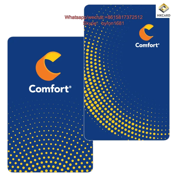 CMYK Printing Hot Sale Credit Card Size Cr80 Smart Hotel Key Card