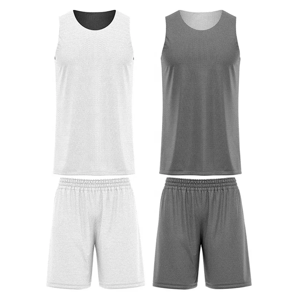 Custom Reversible Mens Mesh Best Quality  Basketball Uniform Wholesale practice Basketball wear  european Basketball Uniforms
