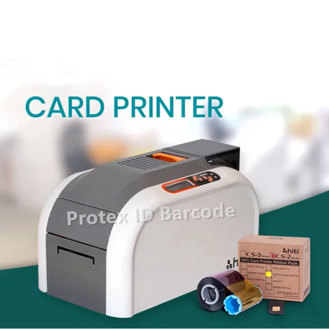 Plastic Card Printer HITI CS-200E Single sided Or Dual Sided PVC Card Printing Machine