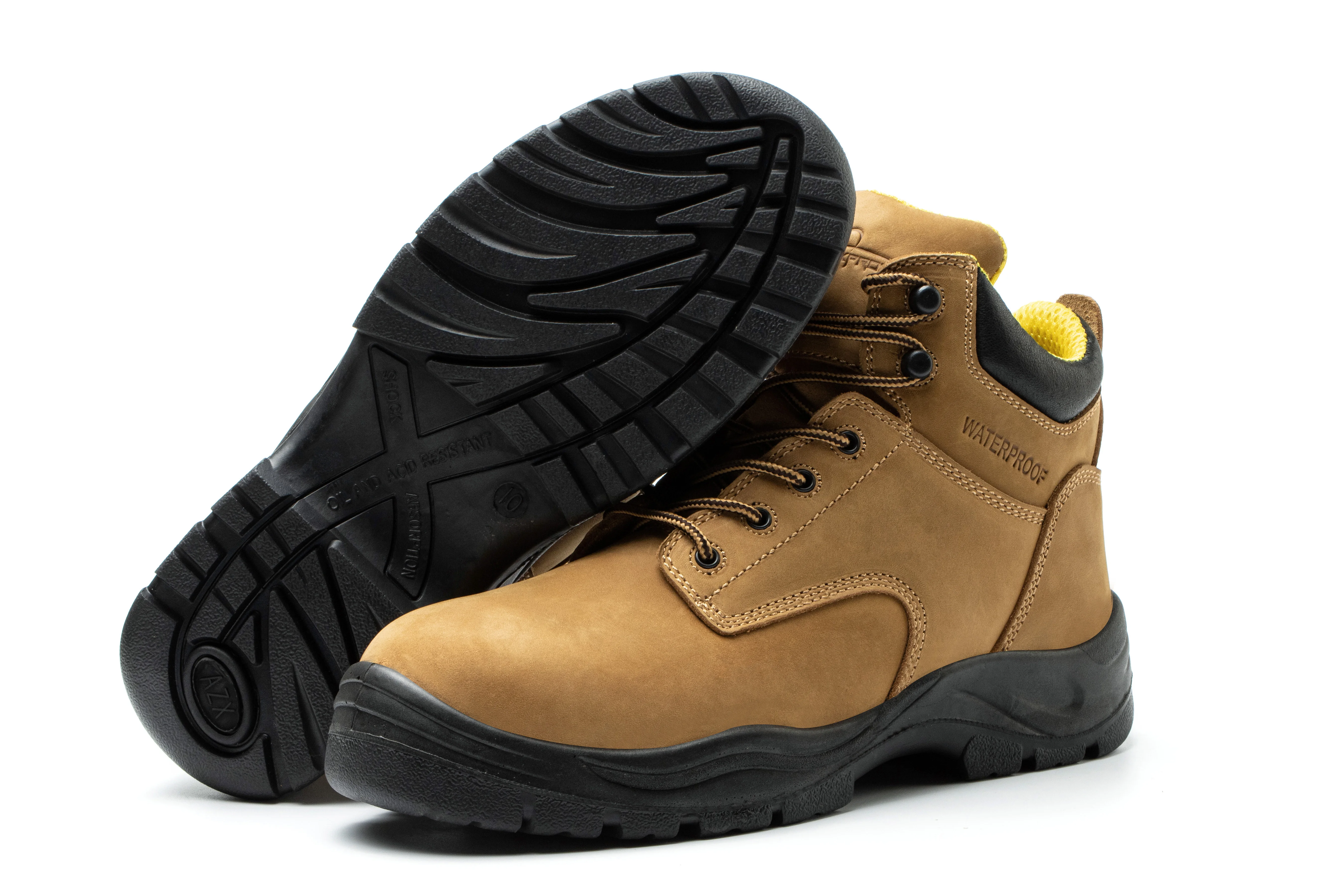 Hot Selling Industrial Protective Breathable Work Boot Casual Trainers Steel Toe  Safety Shoes for Men Case Black Auto Mesh