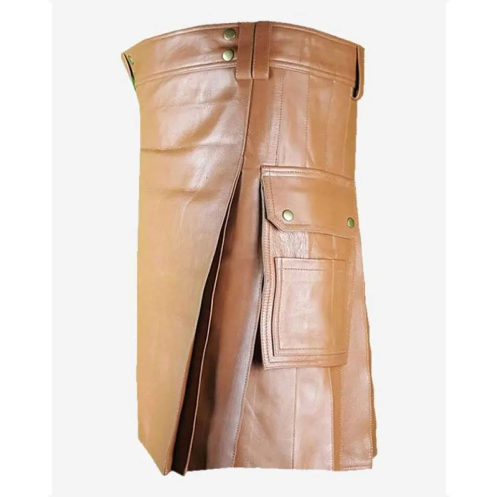 Fetish Leather Kilt Is Made Of Cow Black Leather Kilts At Wholesale Prices Made To Measure Leather Men Sexy Kilt For Men