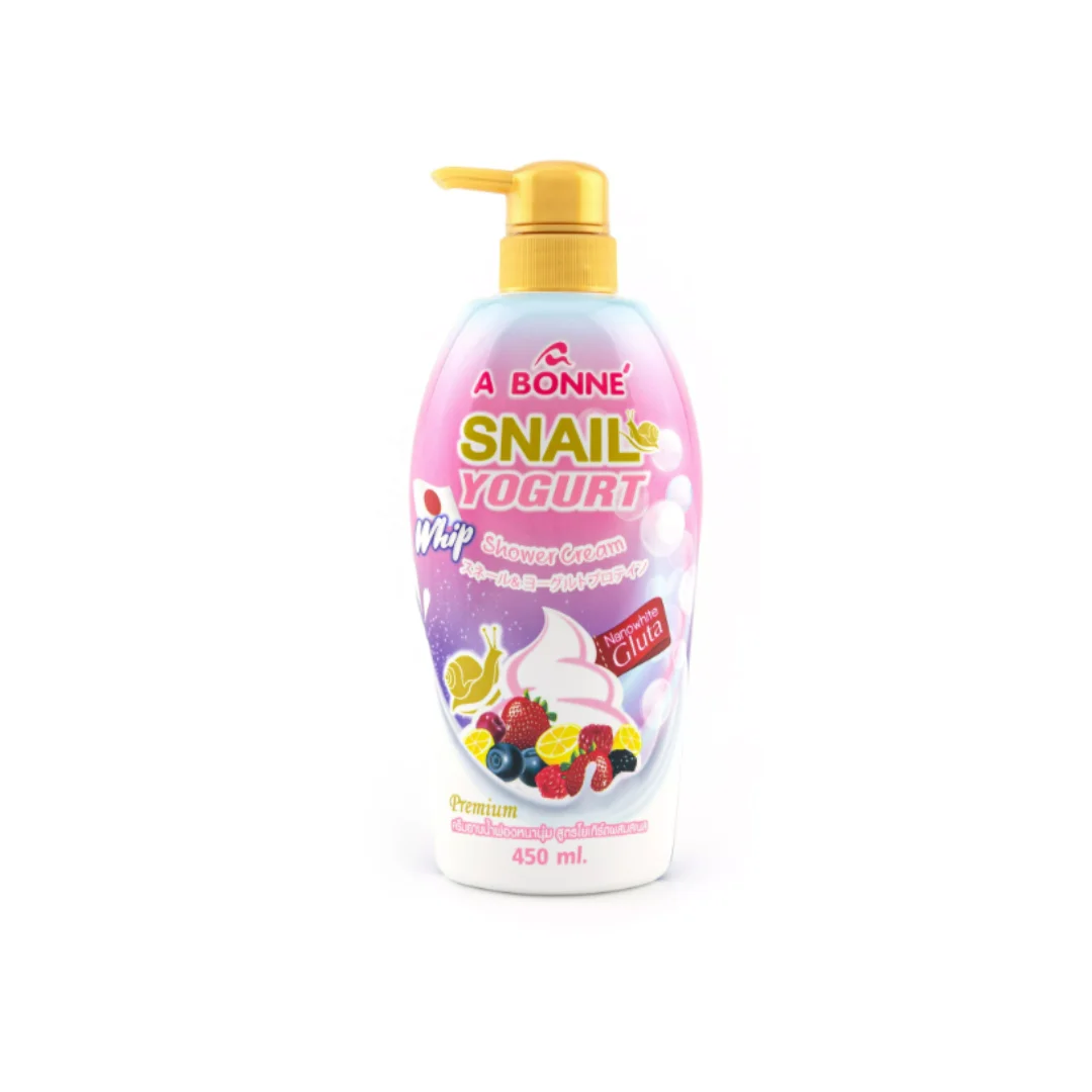 A BONNE Snail White Snail Yogurt Shower Cream 450ML ORIGINAL FROM THAILAND
