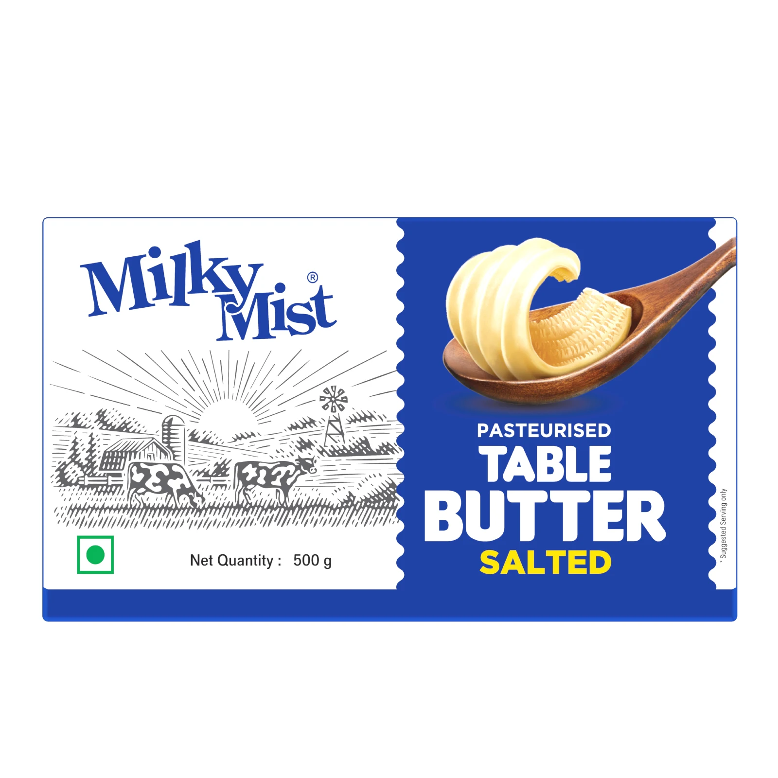 Table Butter 500gm Salted butter Made from Fresh Milk Premium Quality Indian Origin Product