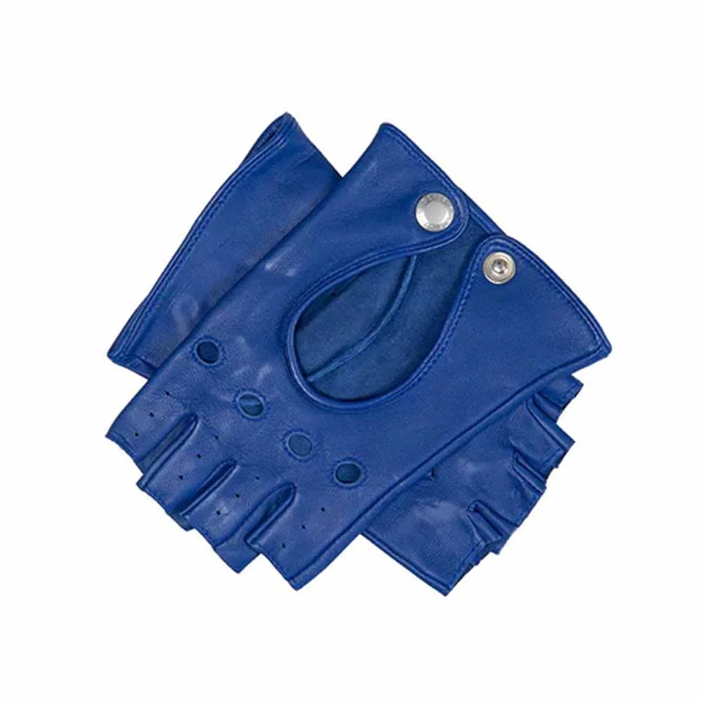 Men Women Teens PU Leather Fingerless Driving Gloves Outdoor Black Half Finger Glove Deerskin Leather Fingerless Unlined Gloves