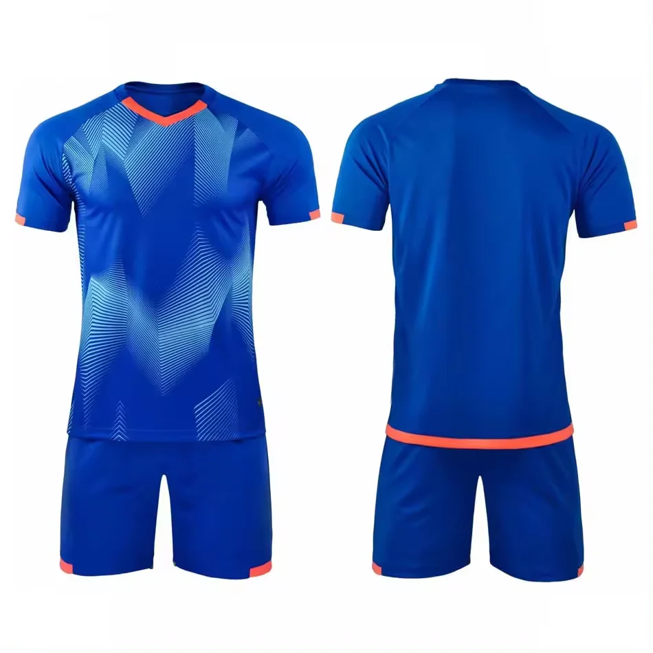 Top Quality Yellow Black Polyester Sportswear Men Soccer Wear Uniforms Custom Football Soccer Jersey Short Sets