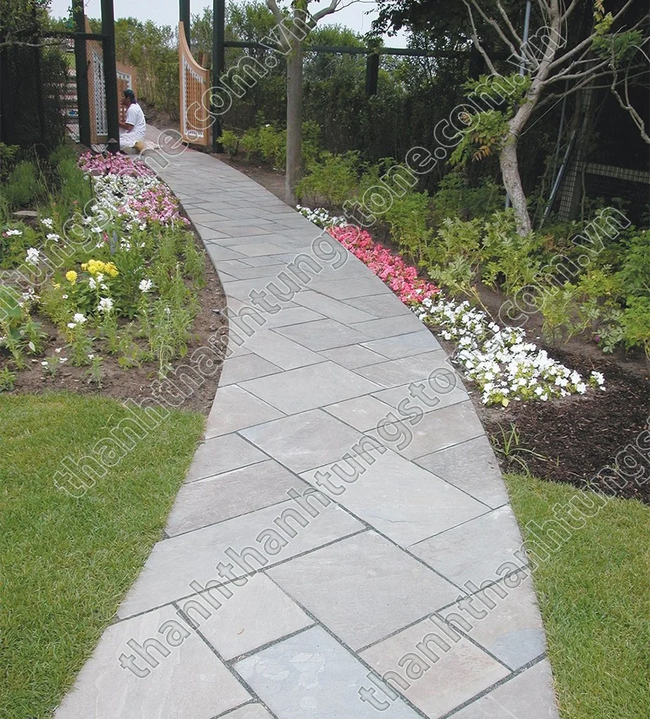 Rough Rubbing Bluestone Customized Slabs Sale Outdoor Pavement Tile Surface Paver High Class Cheap Modern