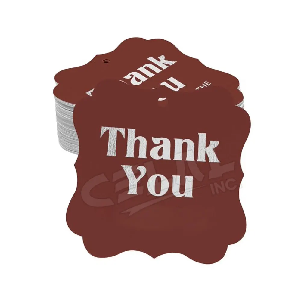 Customized Garment Paper Hangtag Eco Friendly Card Hang Tags Logo Swing Hang Tags For Clothing and Jeans