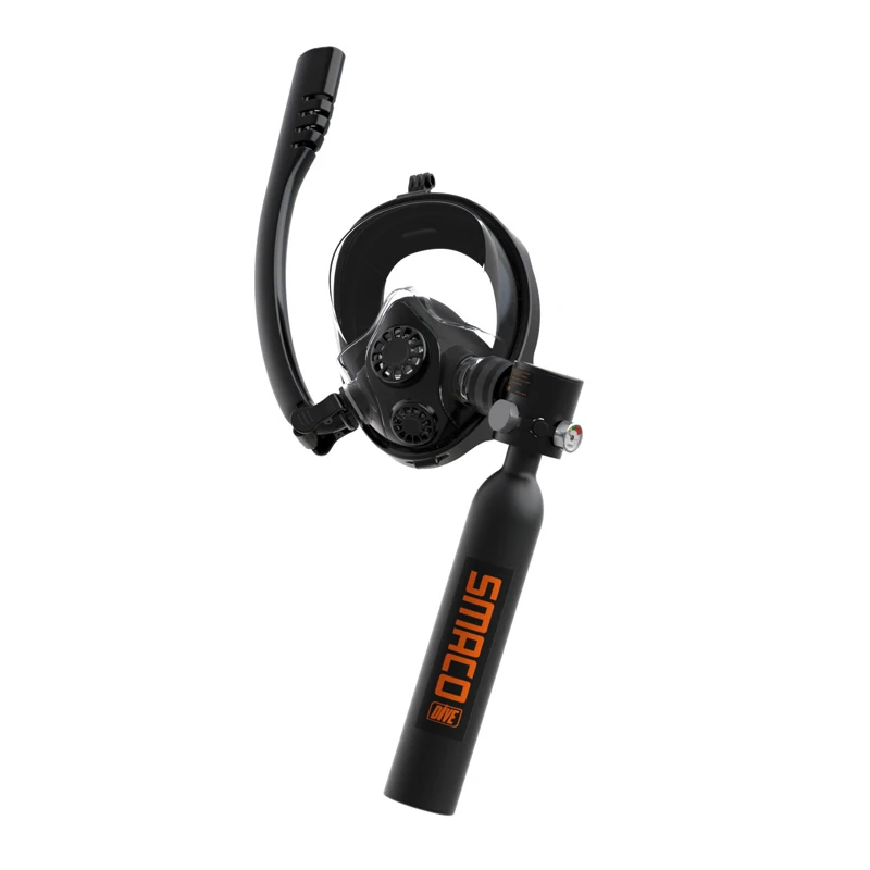 Diving Mini Tank 0.5l Scuba Tank Sub-Mask Fashion Hand Pump Lightweight Cylinder Oxygen Underwater Breath Equipment Set