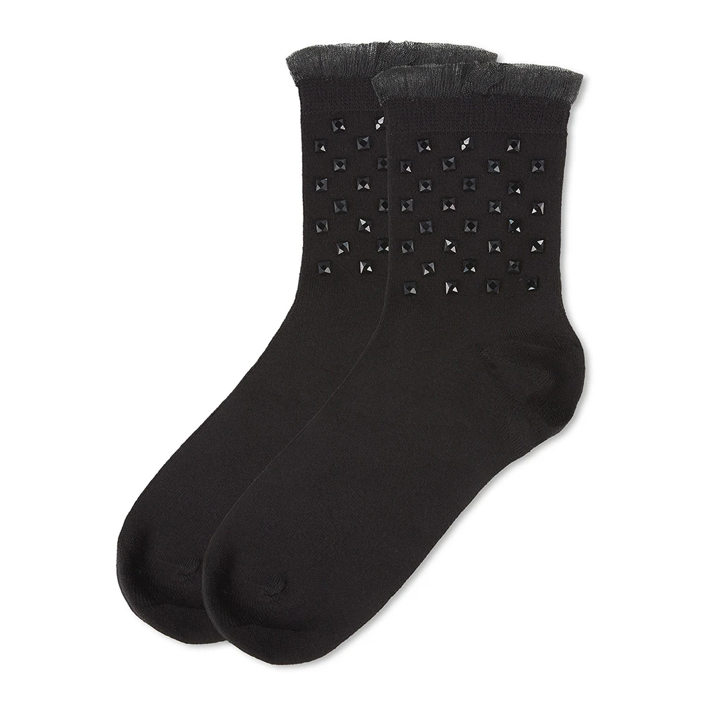 Black Plain Socks For Adults Cotton Custom Fabric Winter Season Wear Comfortable Socks Made in Pakistan