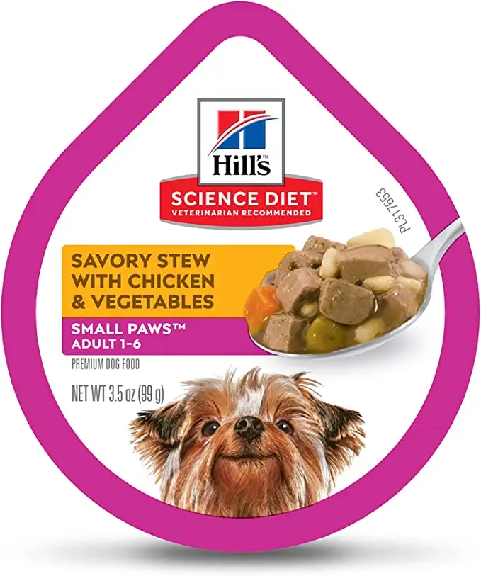 Wet Dog Food, Adult, Small Paws for Small Breeds