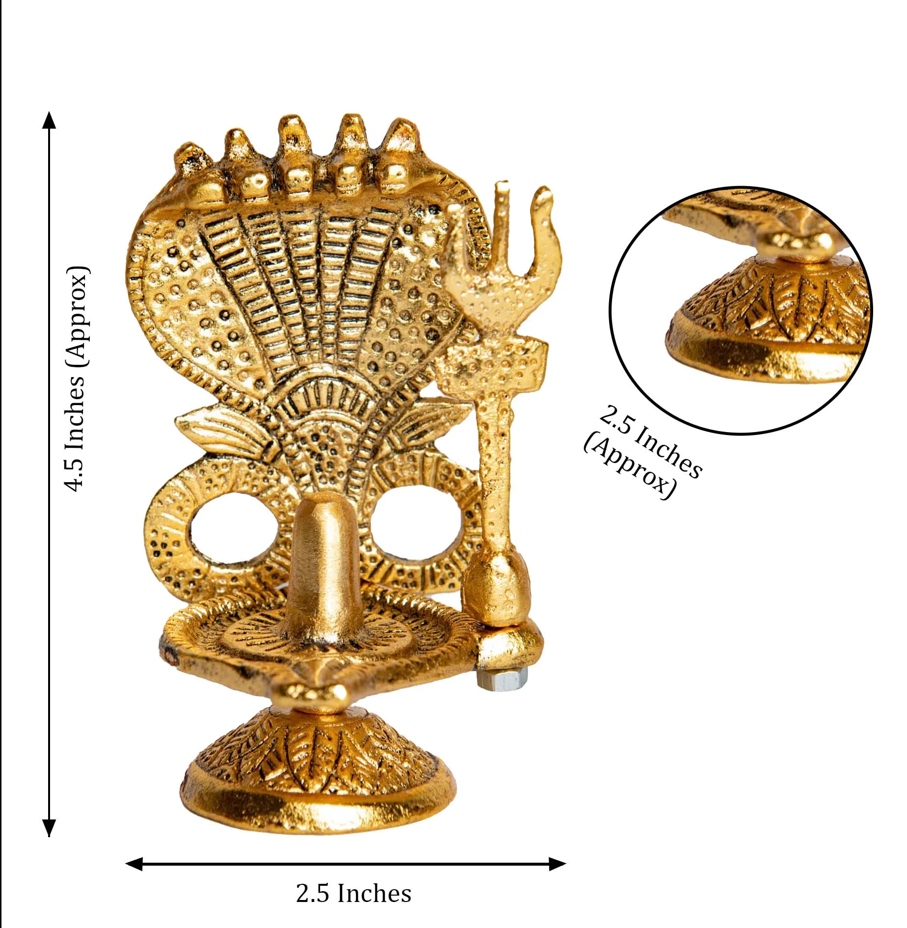 Metal shivling shiva lingam statue Indian Lord Shiva Aluminium Sculpture Hindu God Statue for home decor and temple- shivling