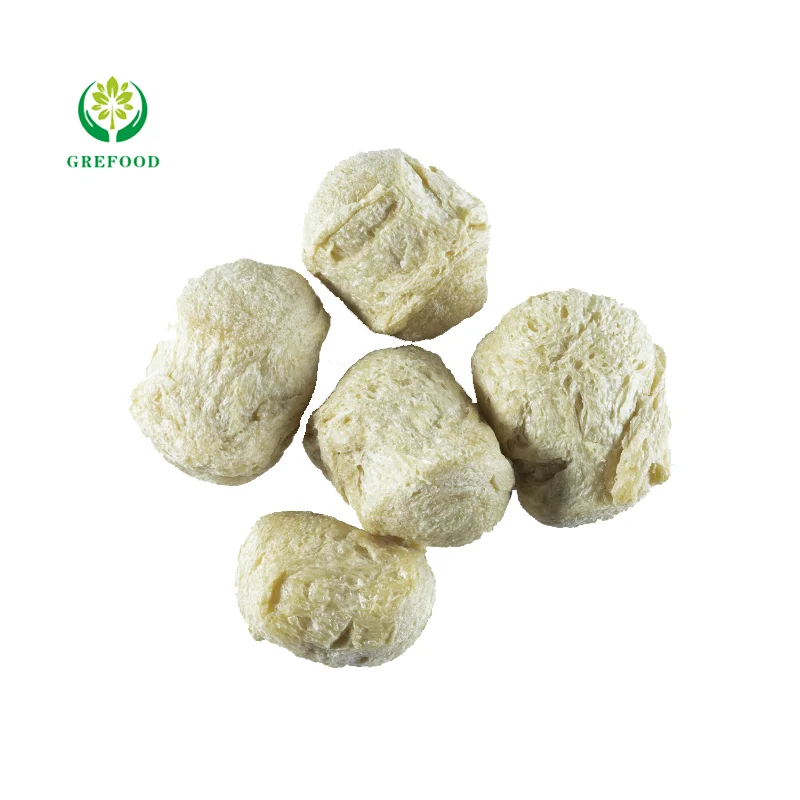 Grefood Wholesale price NON-GMO textured vegetable soya protein/soy protein ball shape TVP High-quality Food Additives