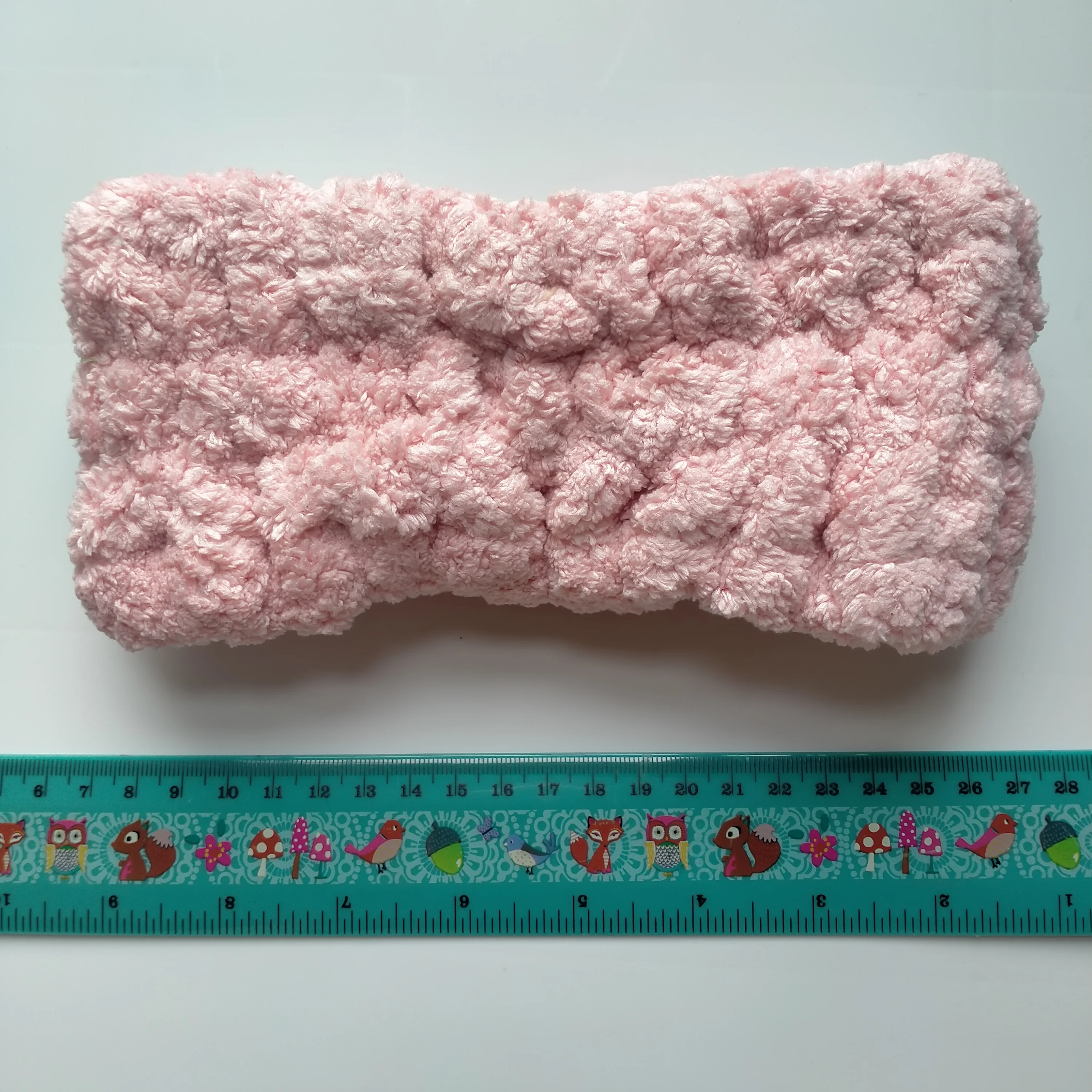 Terry Towel Soft Bow Headwrap Hairband Girls Elastic Bracelet Hair Accessories Cute Style Hair Elastic Band OEM/ODM Coral Fleece