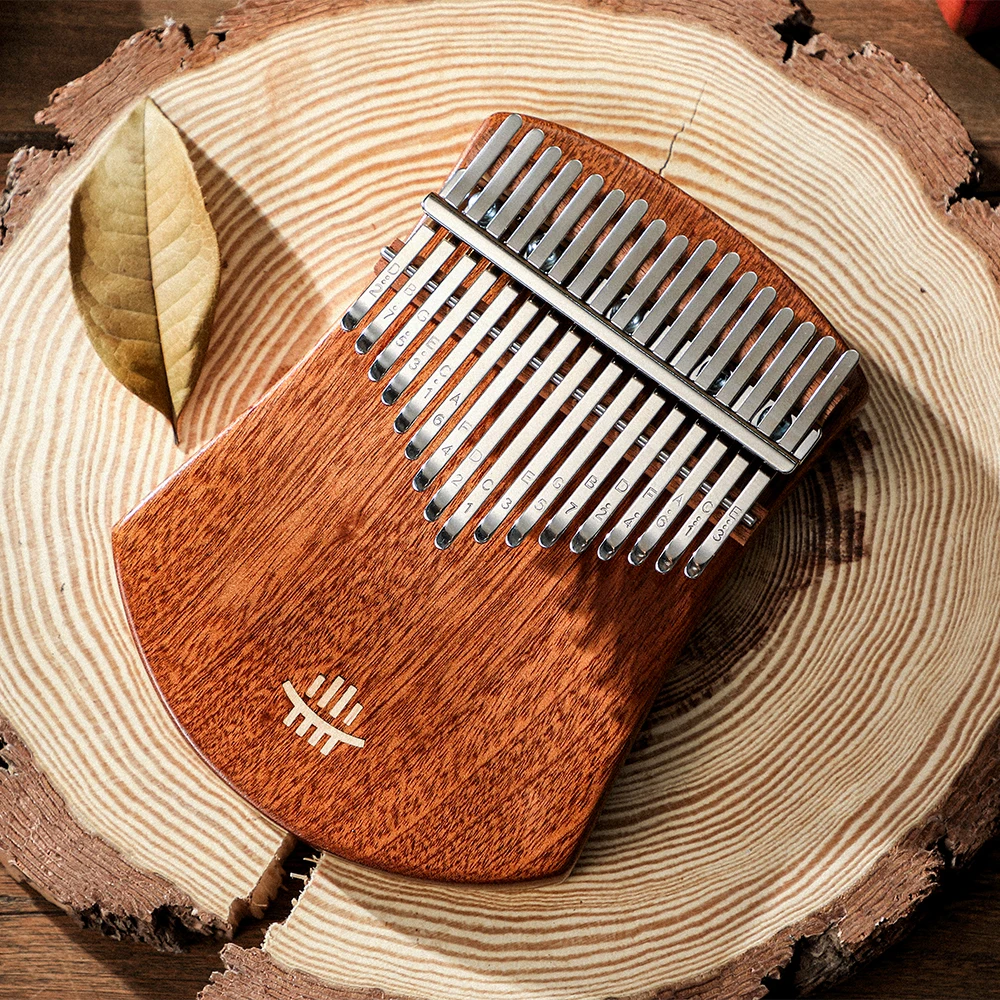 Hluru Wholesale Kalimba 17 Key Thumb Piano Kalimba Musical Instrument Body KA17-Sapele