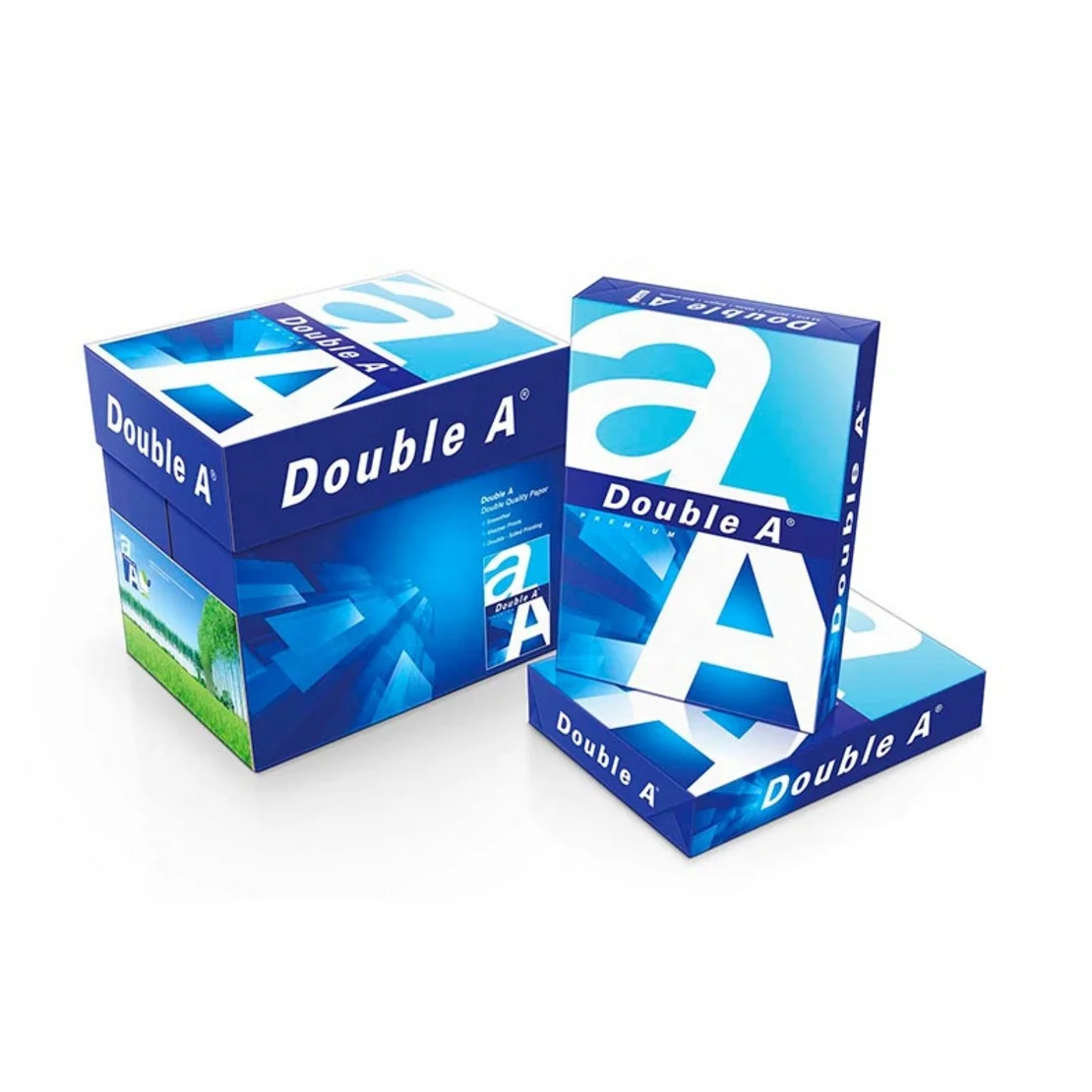 Double a Copy Paper A4 80 GSM Pack 5 Paper planted Wood Premium Quality A4 Copy Paper