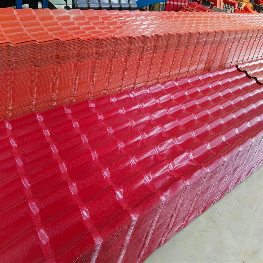 Waterproof plastic pvc roofing sheet corrugated heat insulated asa synthetic resin roof tile roofing shingles